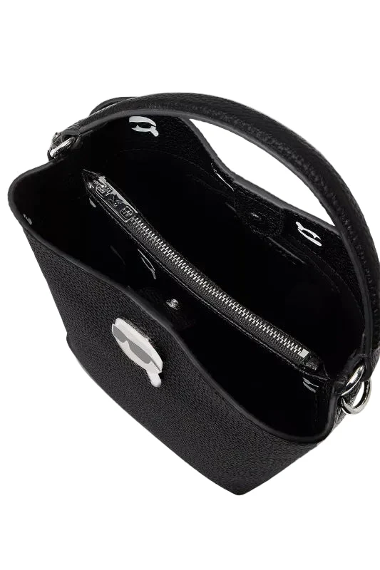 KARL LEGERFELD Ikon Pebble Bucket Bag  KB42 - Image 4