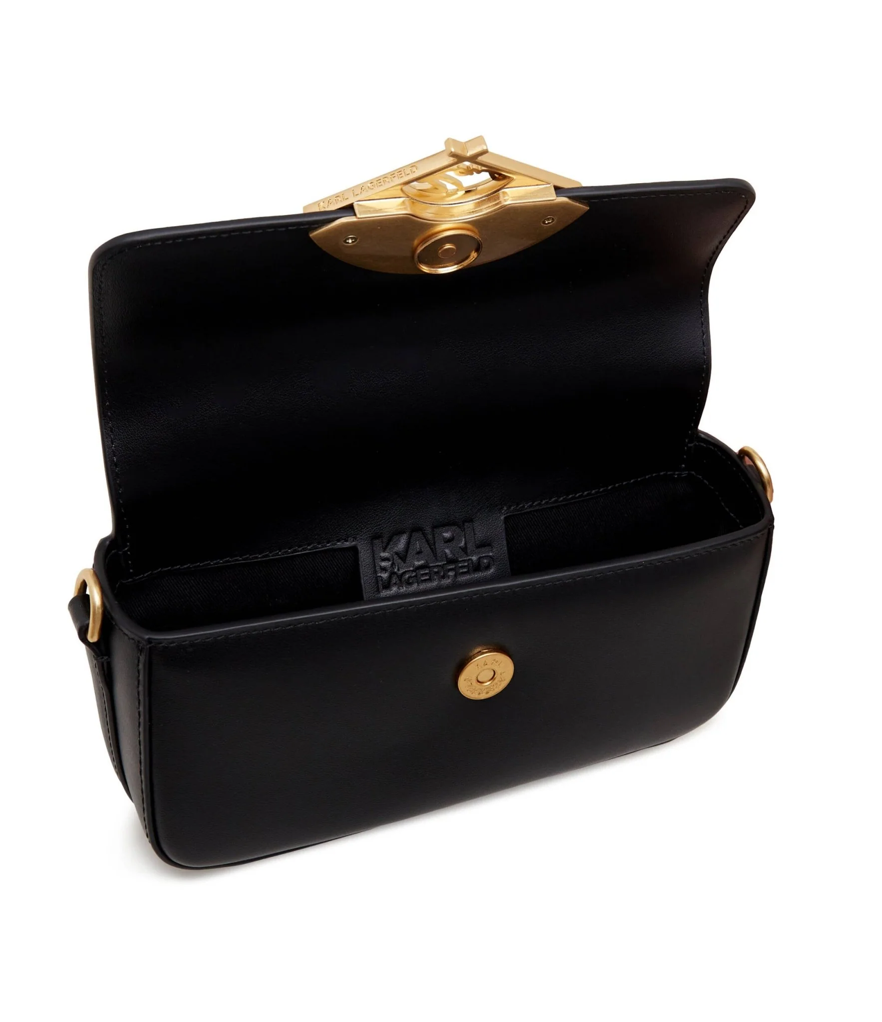 KARL LEGERFELD Leather crossbody bag signature fan sm crossbody KB50 - Image 5