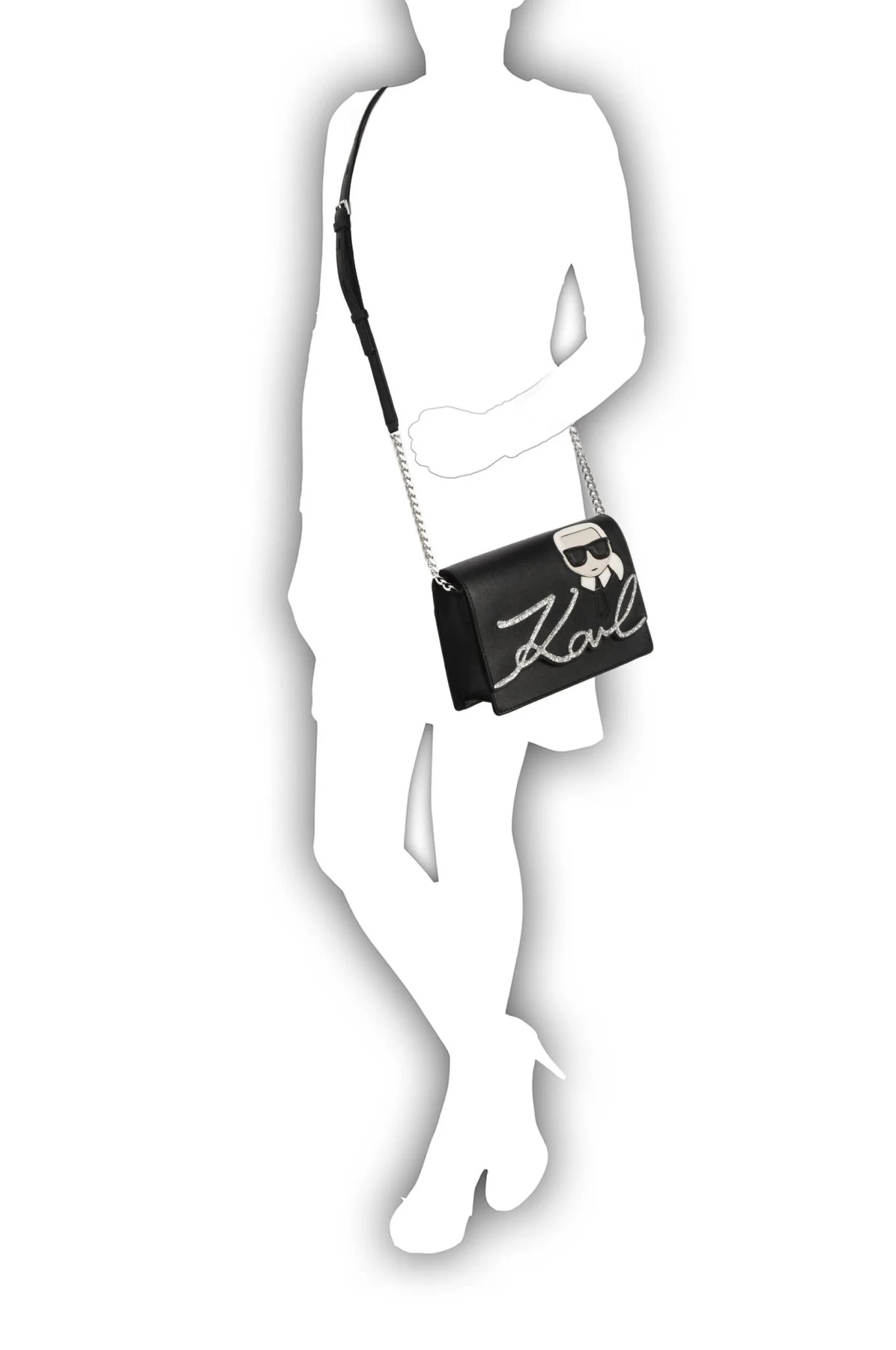 KARL LEGERFELD Postwoman Camera Crossbody KB71 - Image 2