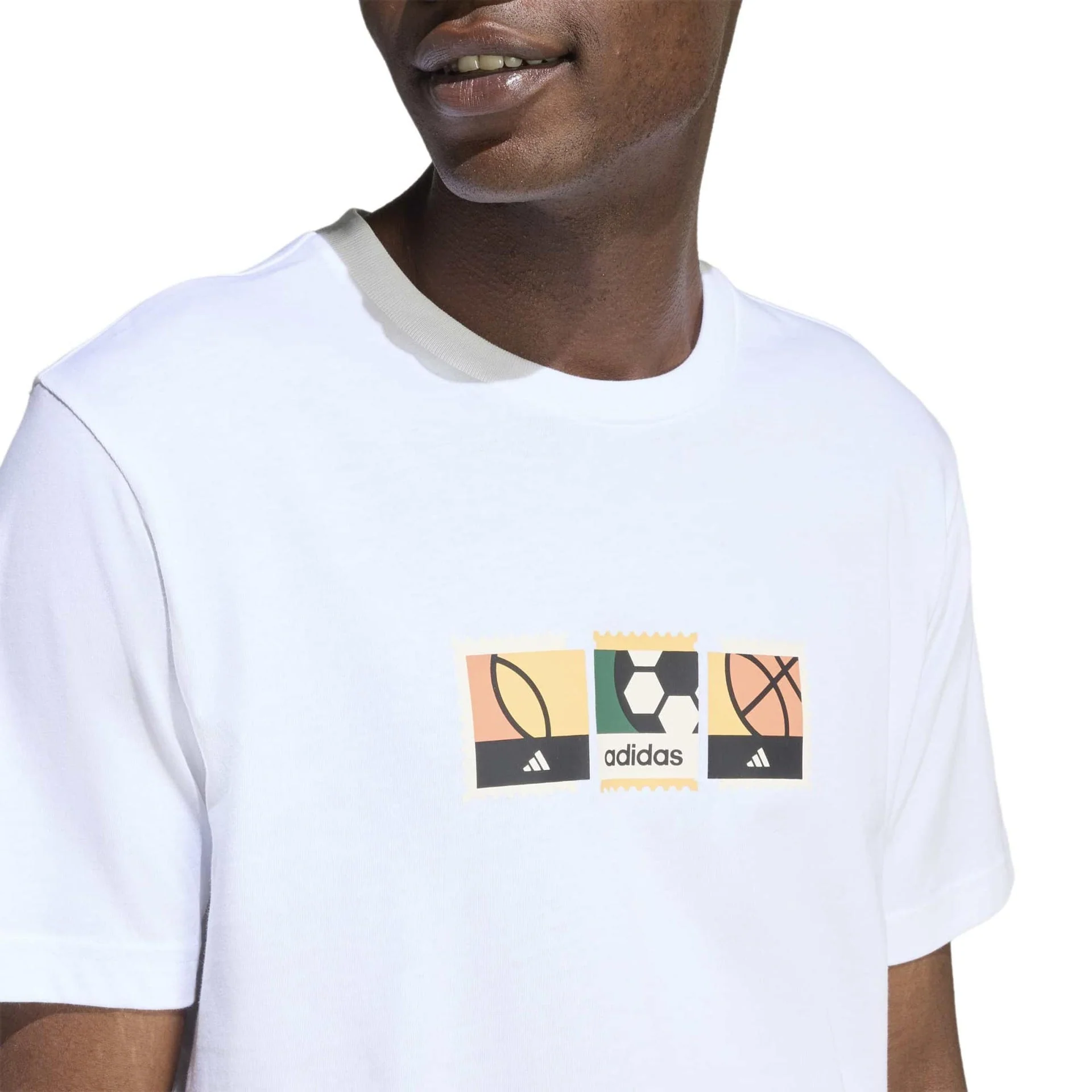 MEMORIES OF SPORT STAMPS GRAPHIC T-SHIRT - Image 5