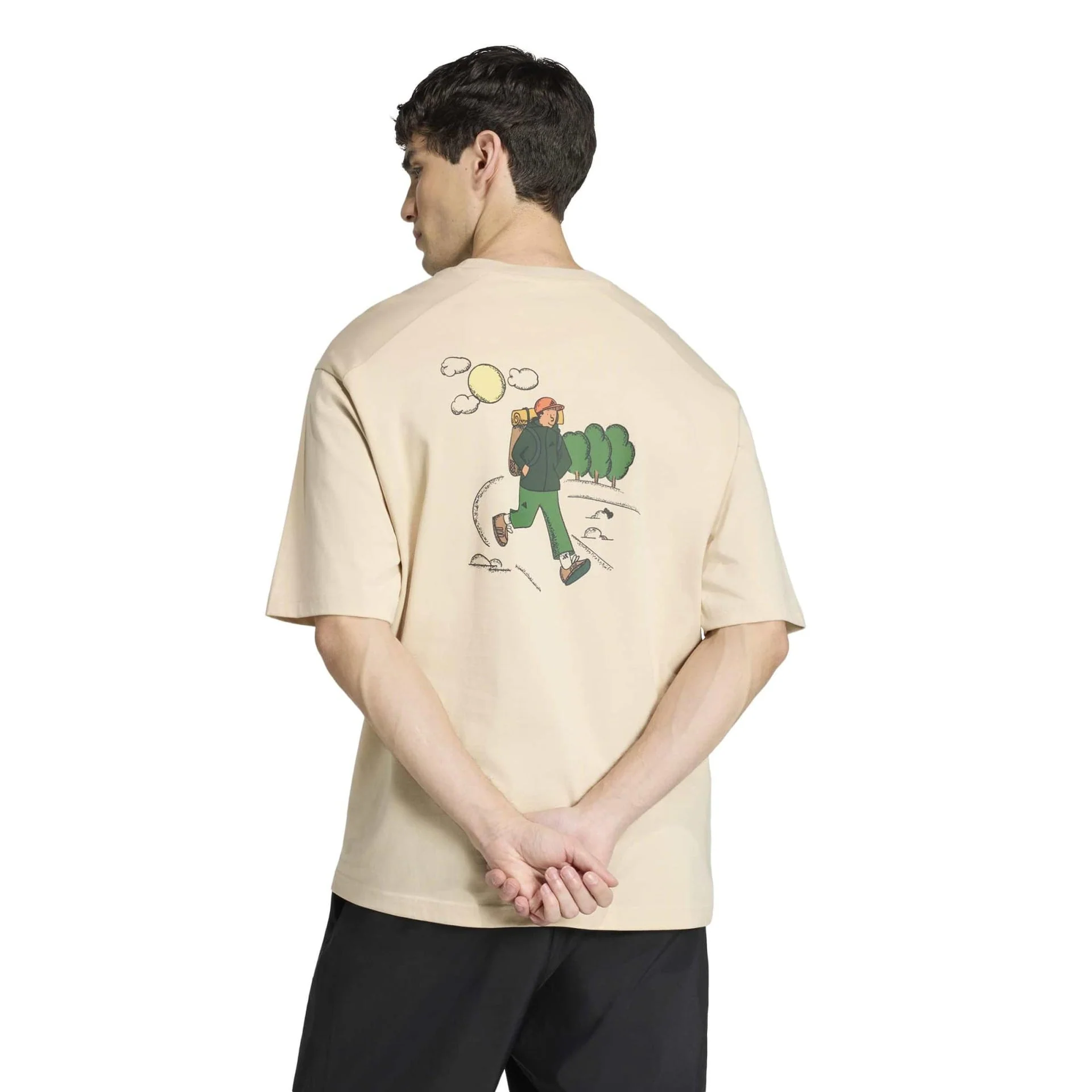 DOODLE HIKING GRAPHIC T-SHIRT - Image 3