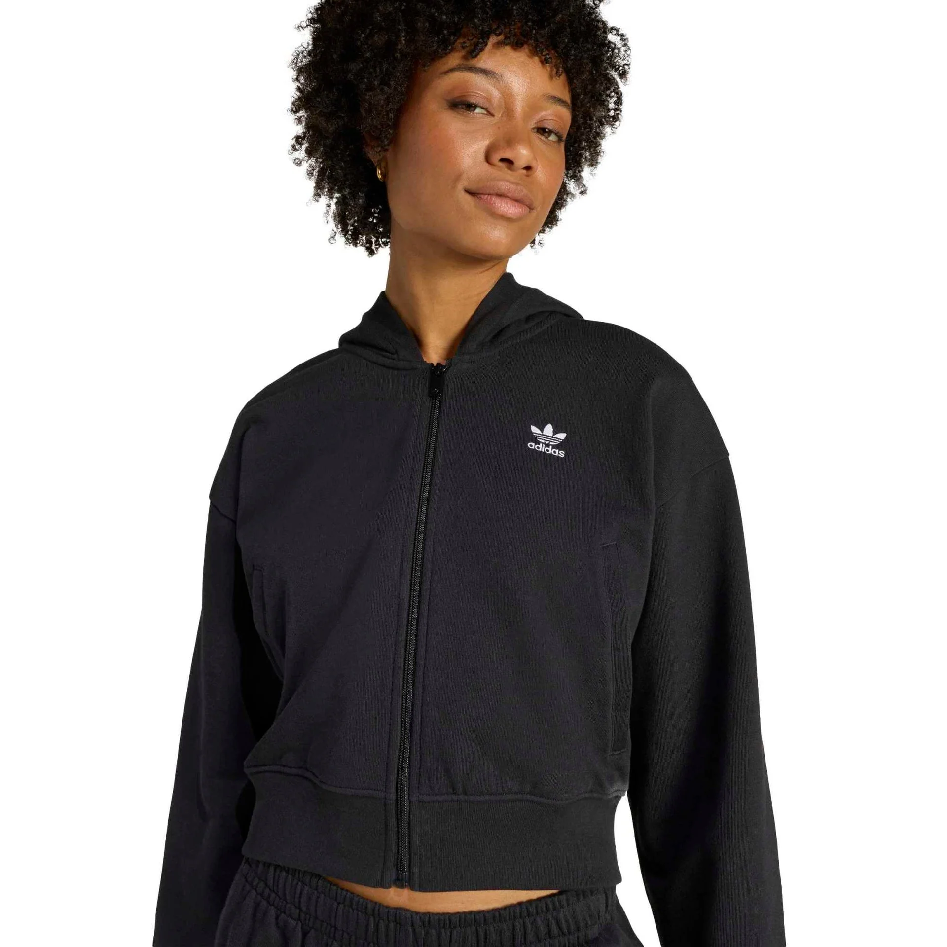 ESSENTIALS FRENCH TERRY CROPPED ZIP HOODIE - Image 5