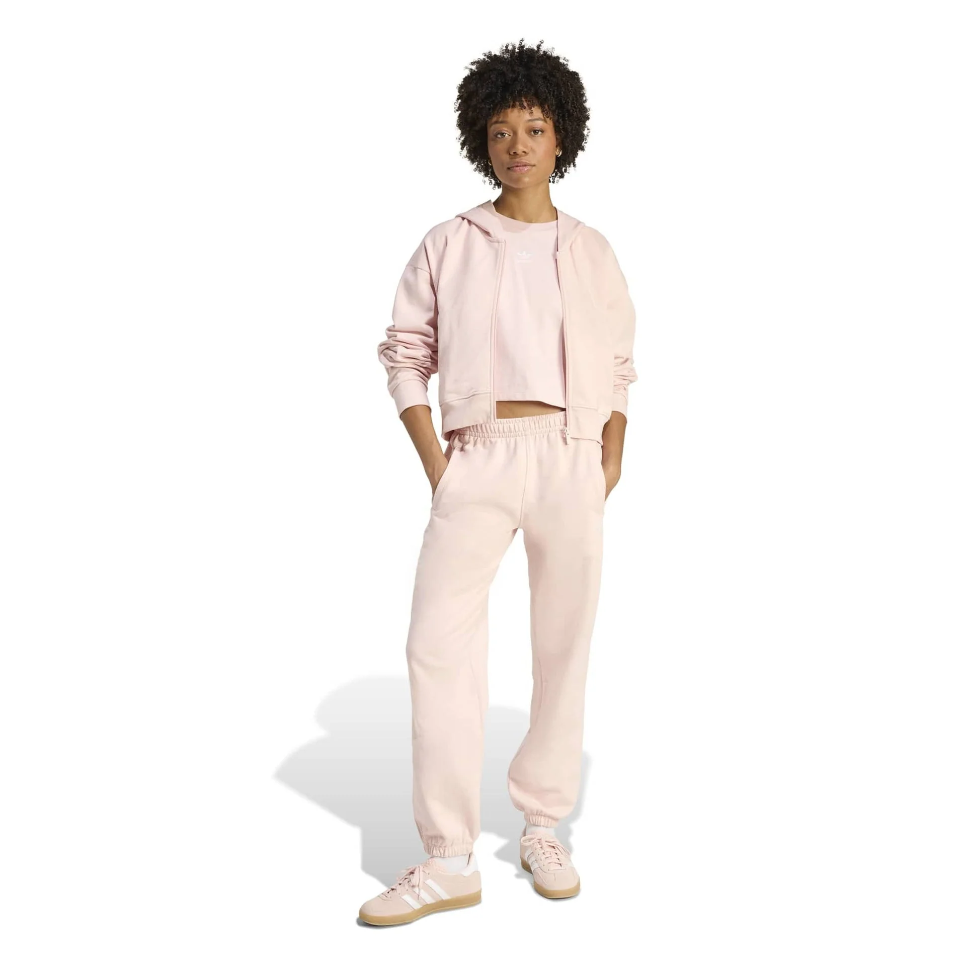 ESSENTIALS FRENCH TERRY CROPPED ZIP HOODIE - Image 4