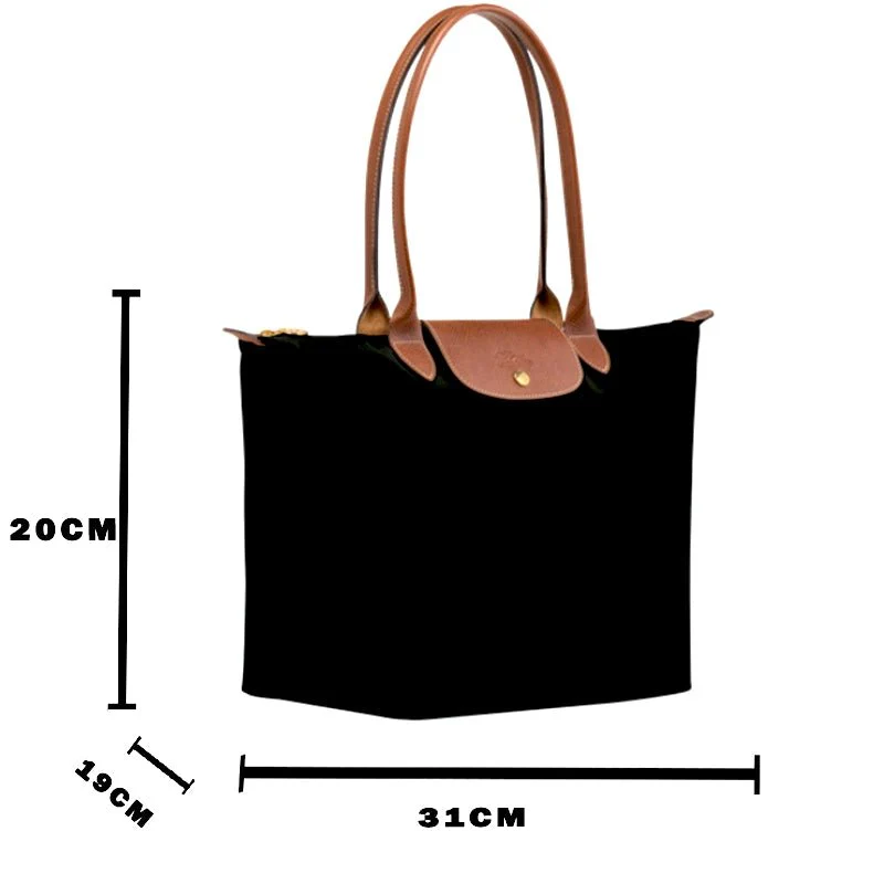 LONGCHAMP Large Le Pliage-ShoulderBag-Black - LB1 - Image 3