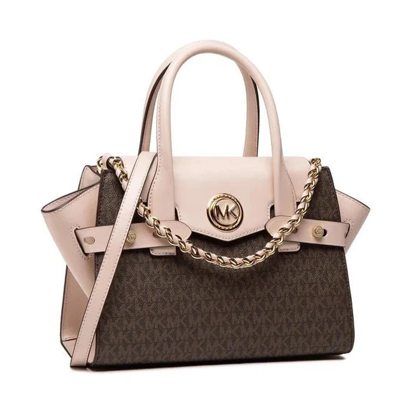 MICHAEL KORS Carmen large logo and leather - BROWN- MK2 - Image 3