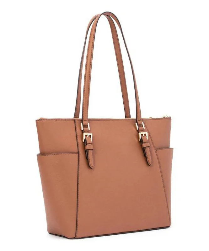 MICHAEL KORS Charlotte Signature Leather Top Zip Tote MK35 - Image 3