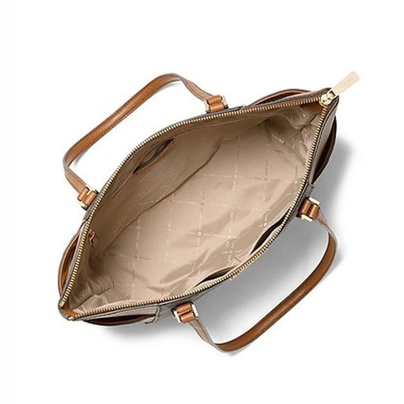 MICHAEL KORS Charlotte Signature Leather Top Zip Tote MK10 - Image 6