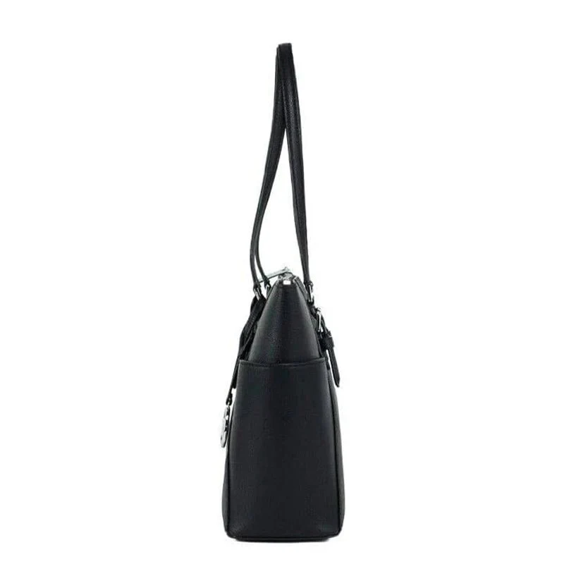 MICHAEL KORS Charlotte Signature Leather Top Zip Tote MK9 - Image 3