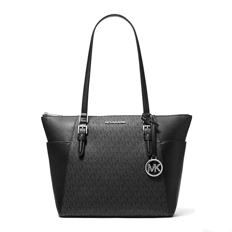 MICHAEL KORS Charlotte Signature Leather Top Zip Tote MK9 - Image 5
