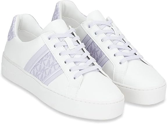 MICHAEL KORS Poppy Logo Stripe Lace Up Sneakers MKW10 - Image 3
