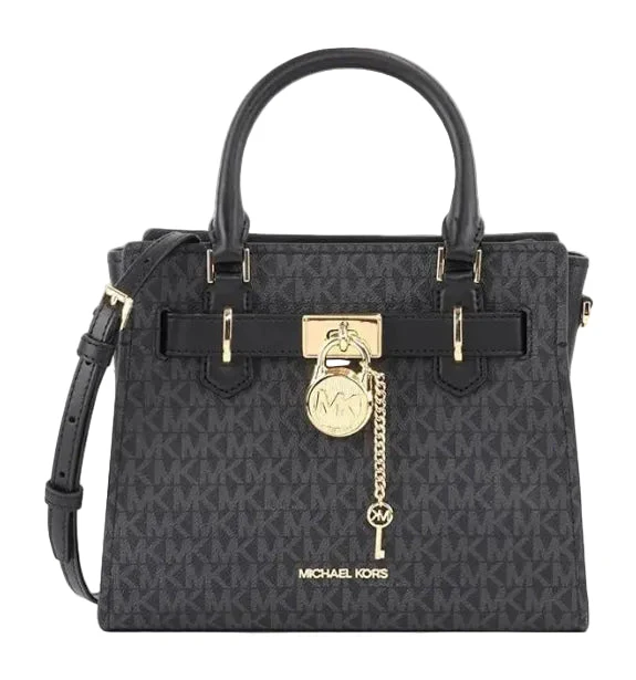 MICHAEL KORS Leather Bag Handbag Purse Black MK57