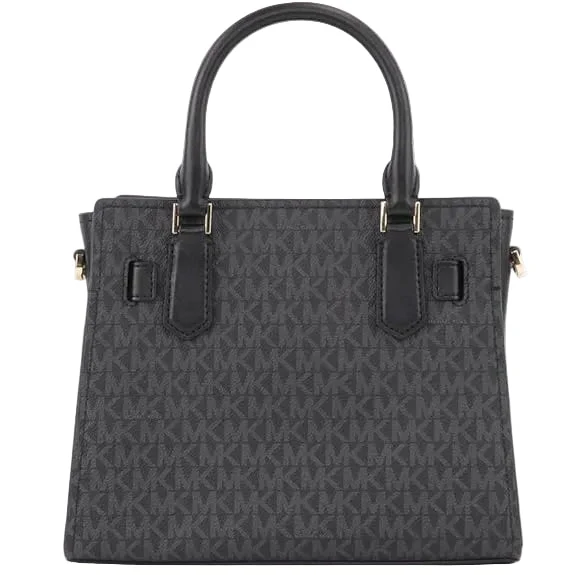 MICHAEL KORS Leather Bag Handbag Purse Black MK57 - Image 3
