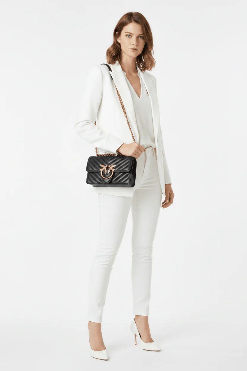 PINKO Icon Love Mini Bag with V Lining PB80 - Image 2