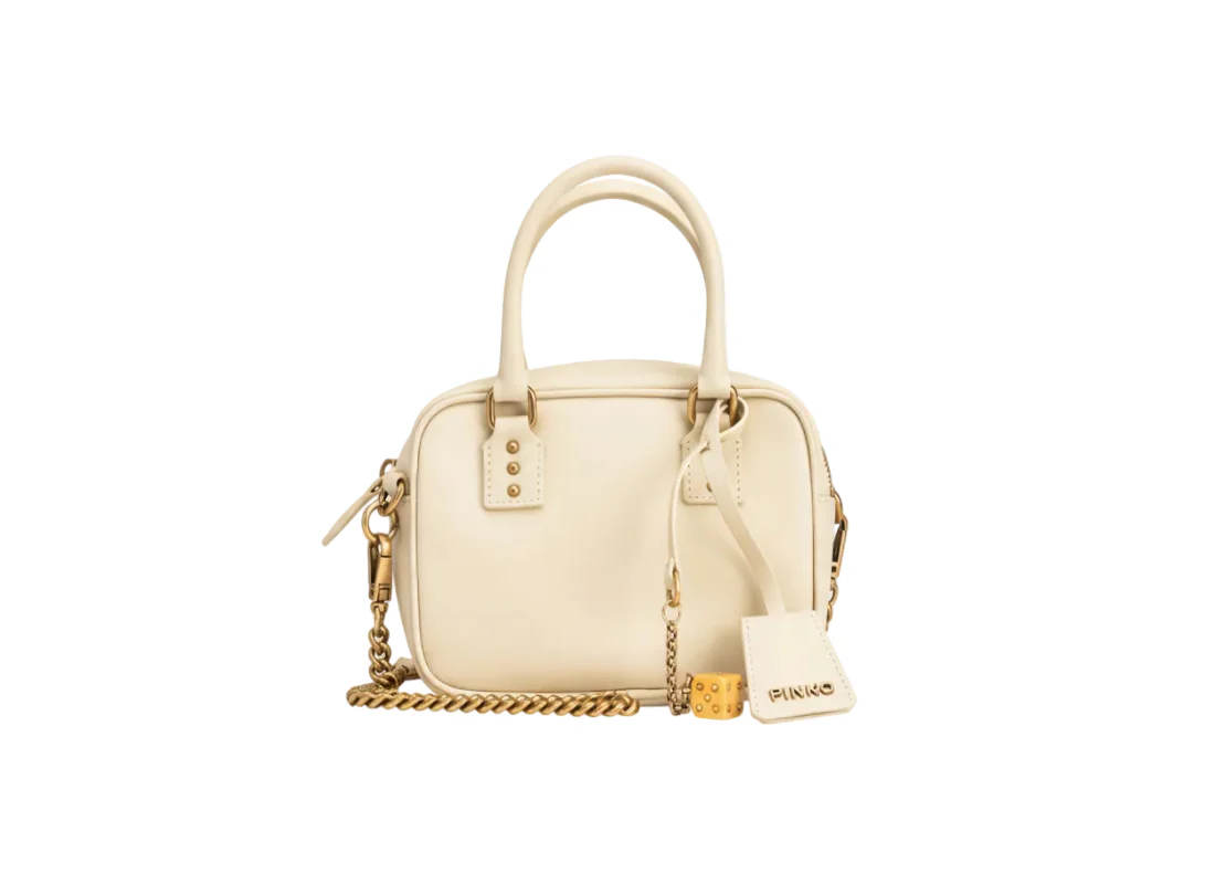 PINKO Bowling Bag Mini Silk Veal shoulder bag BOWLING PB49