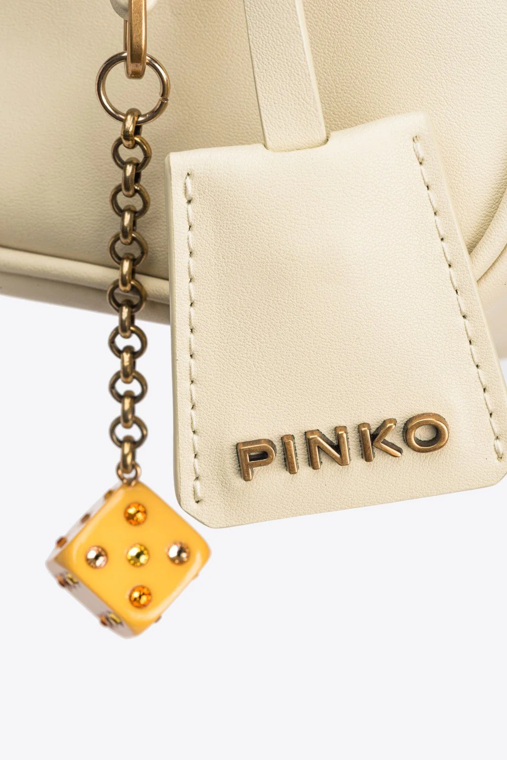 PINKO Bowling Bag Mini Silk Veal shoulder bag BOWLING PB49 - Image 5