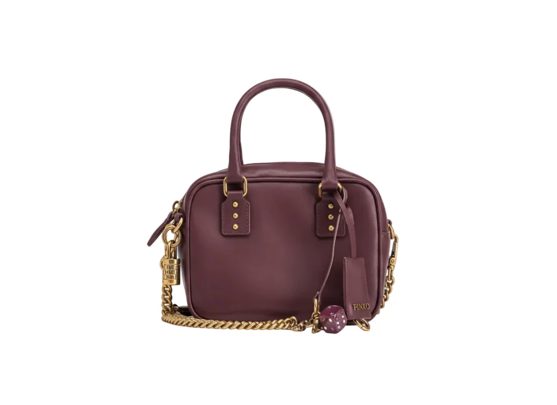 PINKO Bowling Bag Mini Silk Veal shoulder bag BOWLING PB50