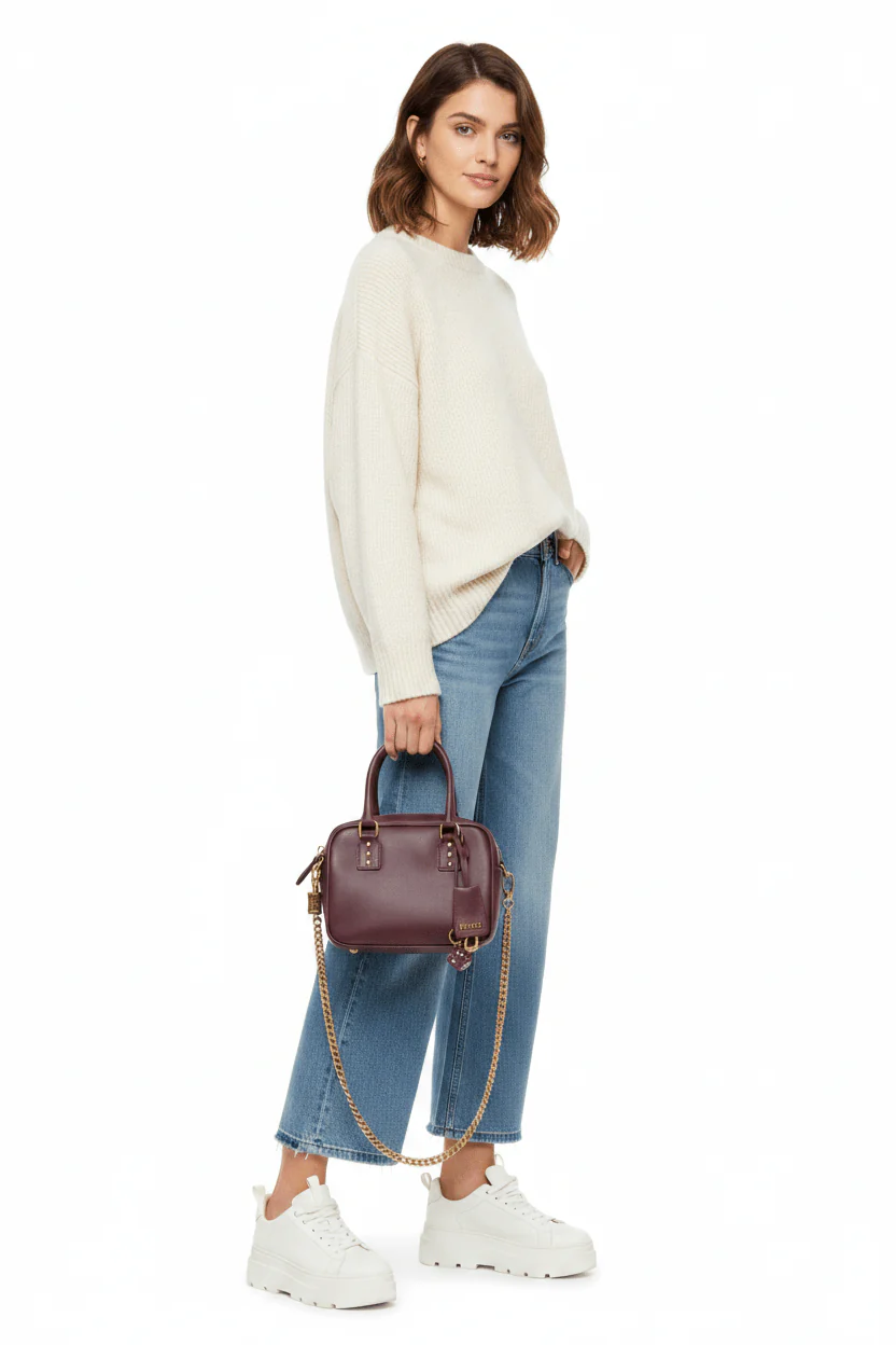 PINKO Bowling Bag Mini Silk Veal shoulder bag BOWLING PB50 - Image 2