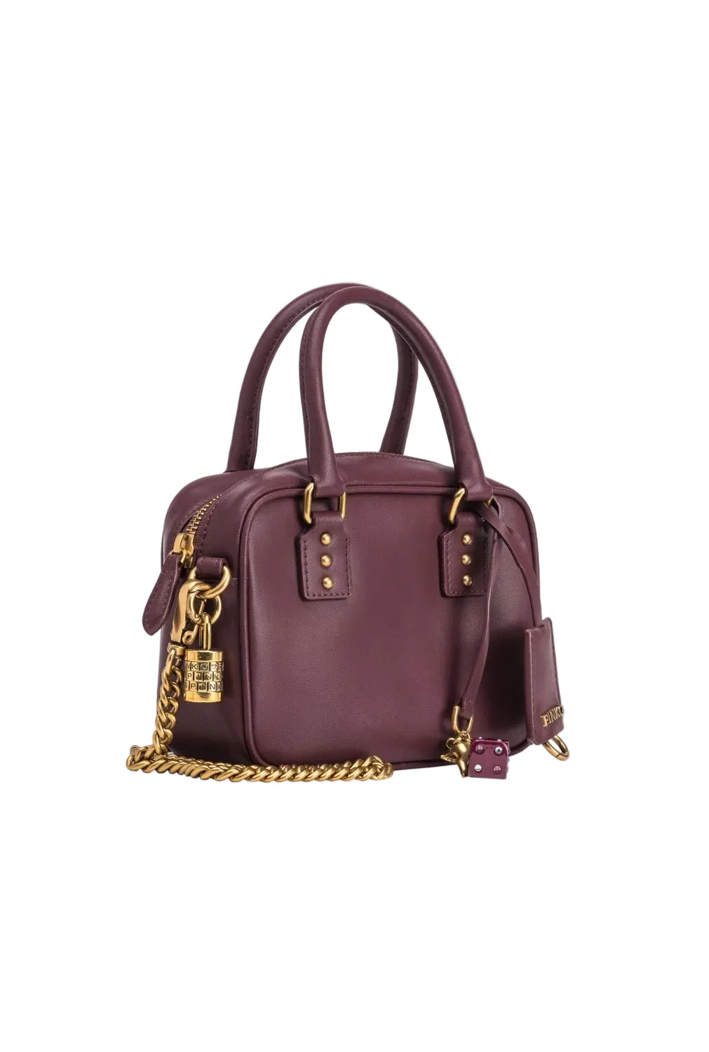 PINKO Bowling Bag Mini Silk Veal shoulder bag BOWLING PB50 - Image 4