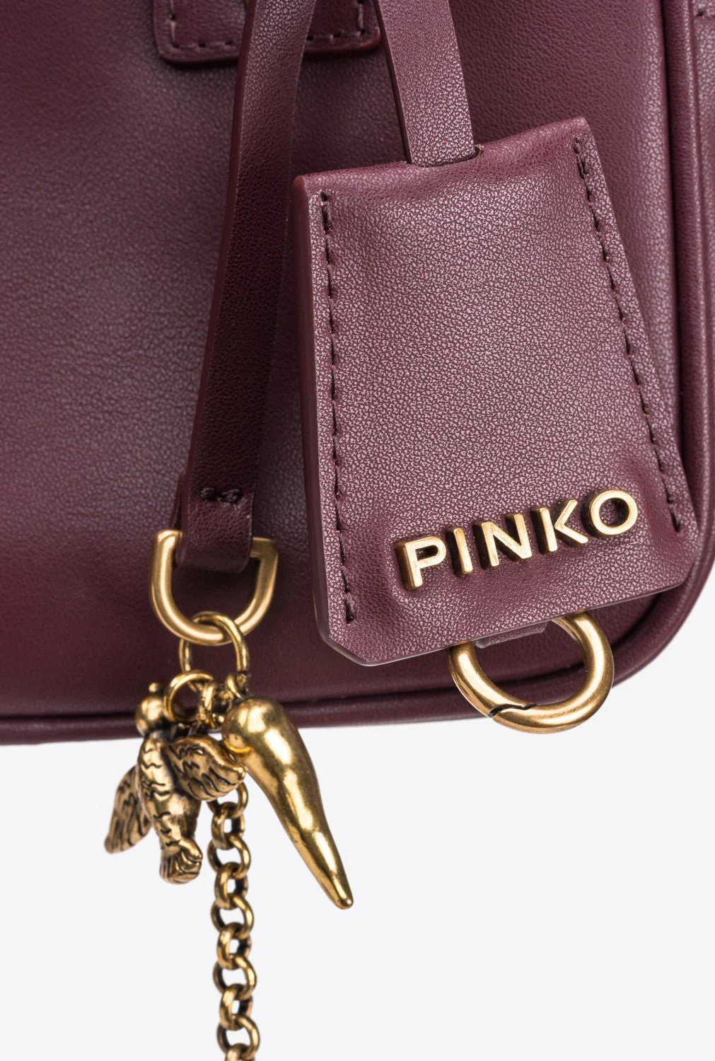 PINKO Bowling Bag Mini Silk Veal shoulder bag BOWLING PB50 - Image 5