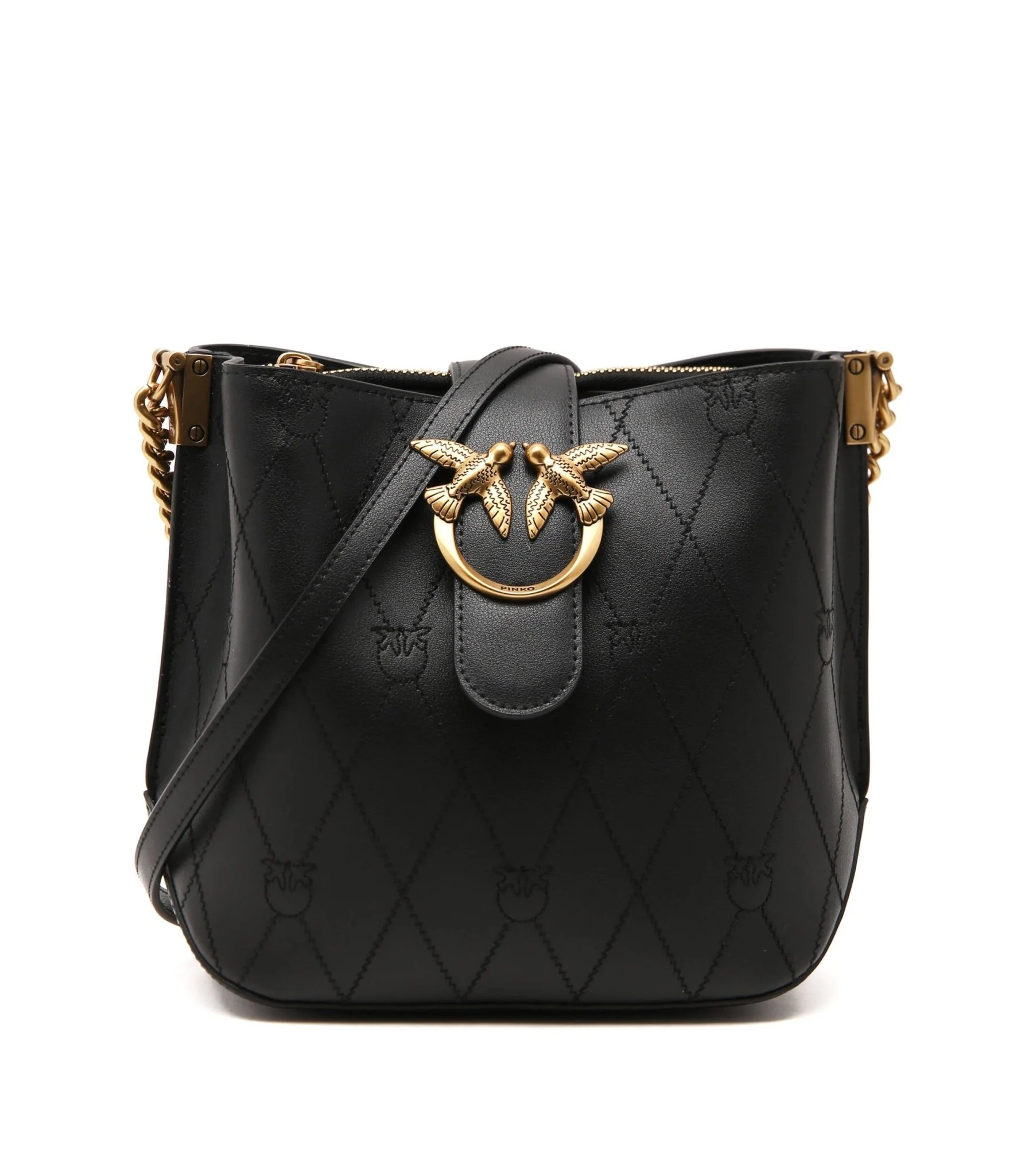 PINKO LOVE BUCKET WAVE LOGO – black PB75