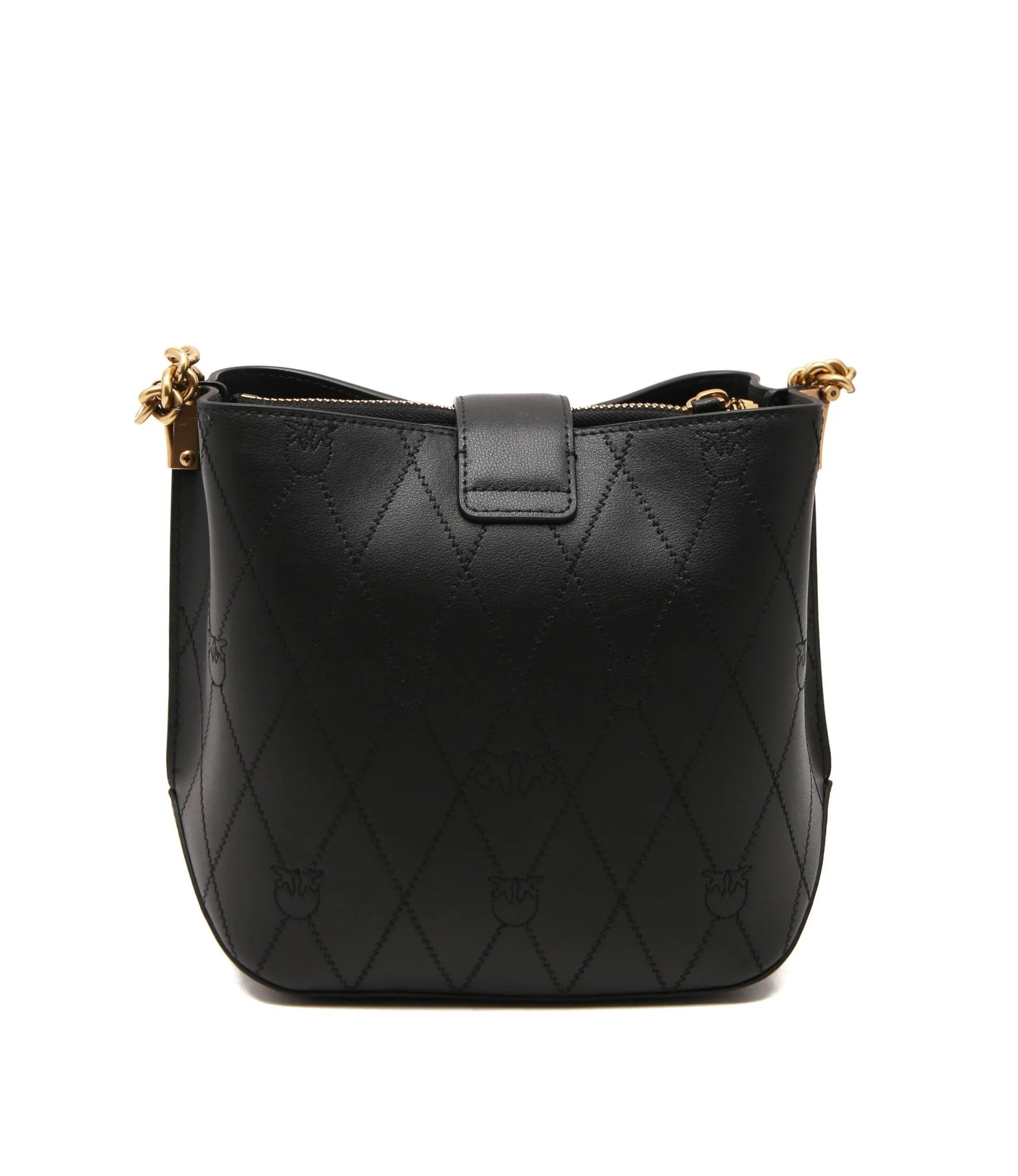 PINKO LOVE BUCKET WAVE LOGO – black PB75 - Image 5
