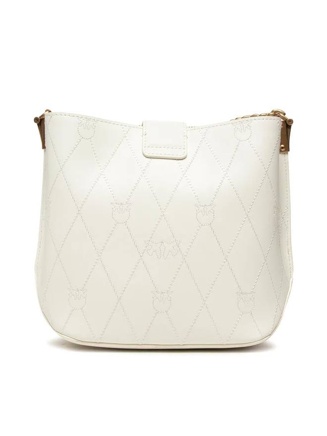 PINKO LOVE BUCKET WAVE LOGO – WHITE PB76 - Image 5