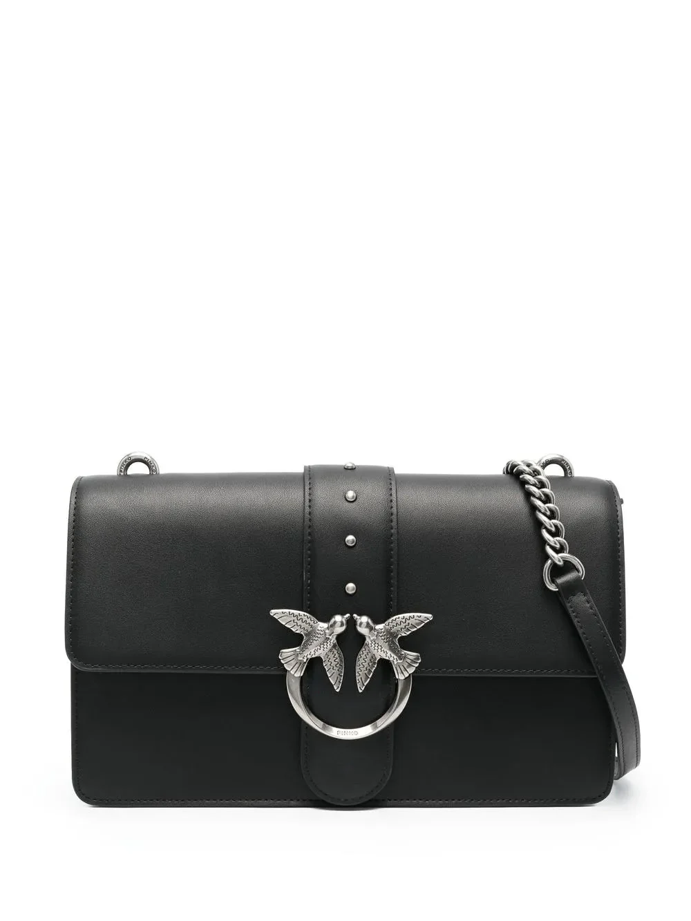 PINKO Mini Love One leather crossbody bag PB12