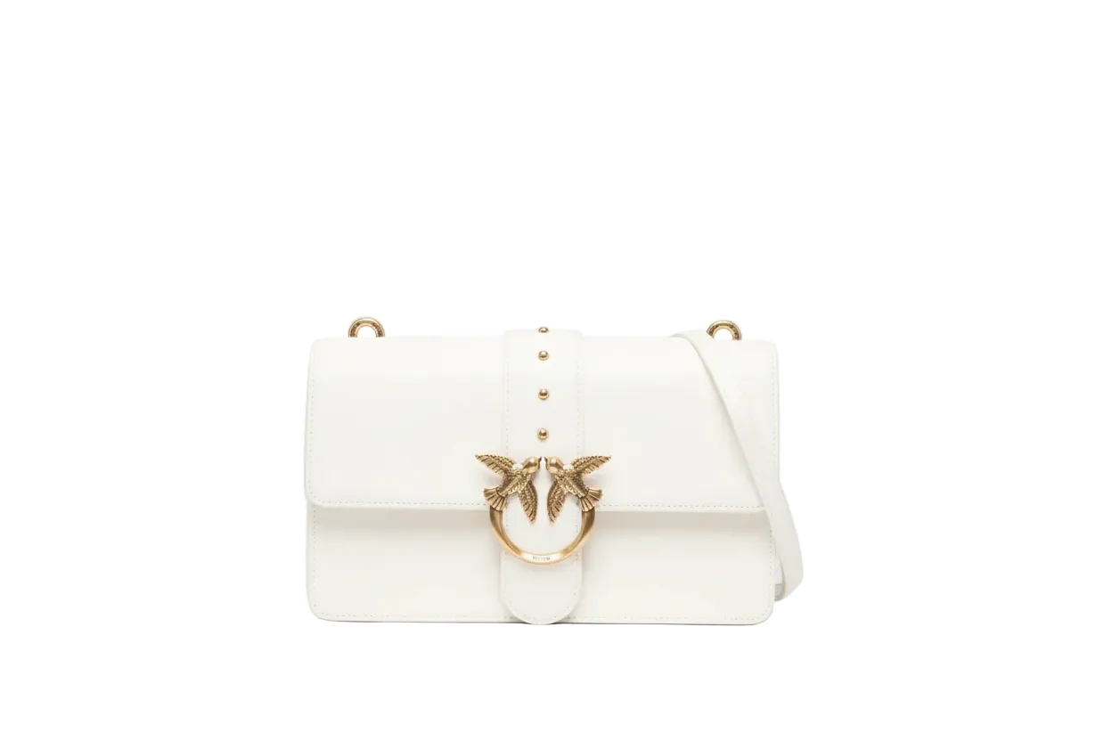 PINKO Mini Love One leather crossbody bag PB13