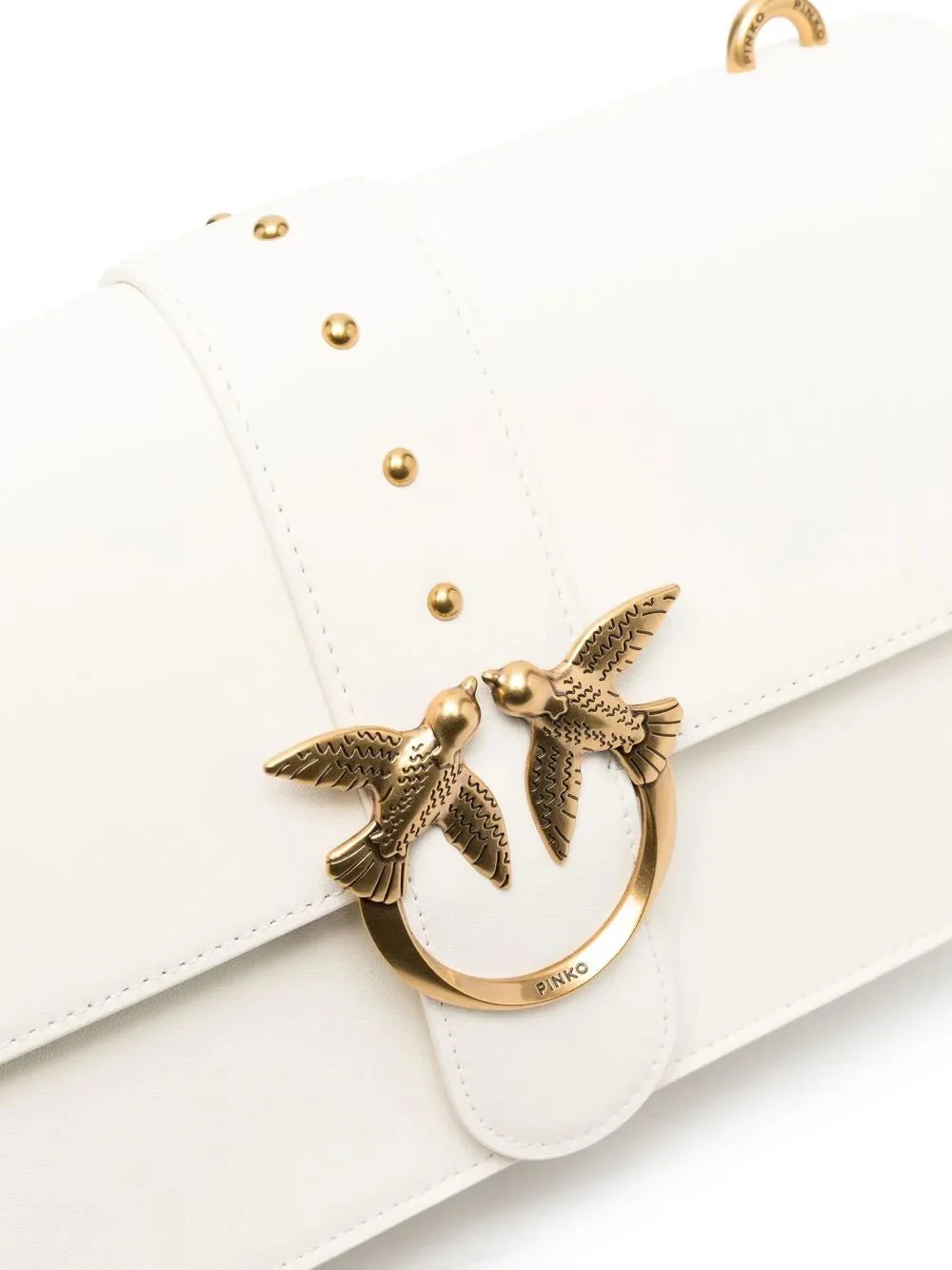 PINKO Mini Love One leather crossbody bag PB13 - Image 4