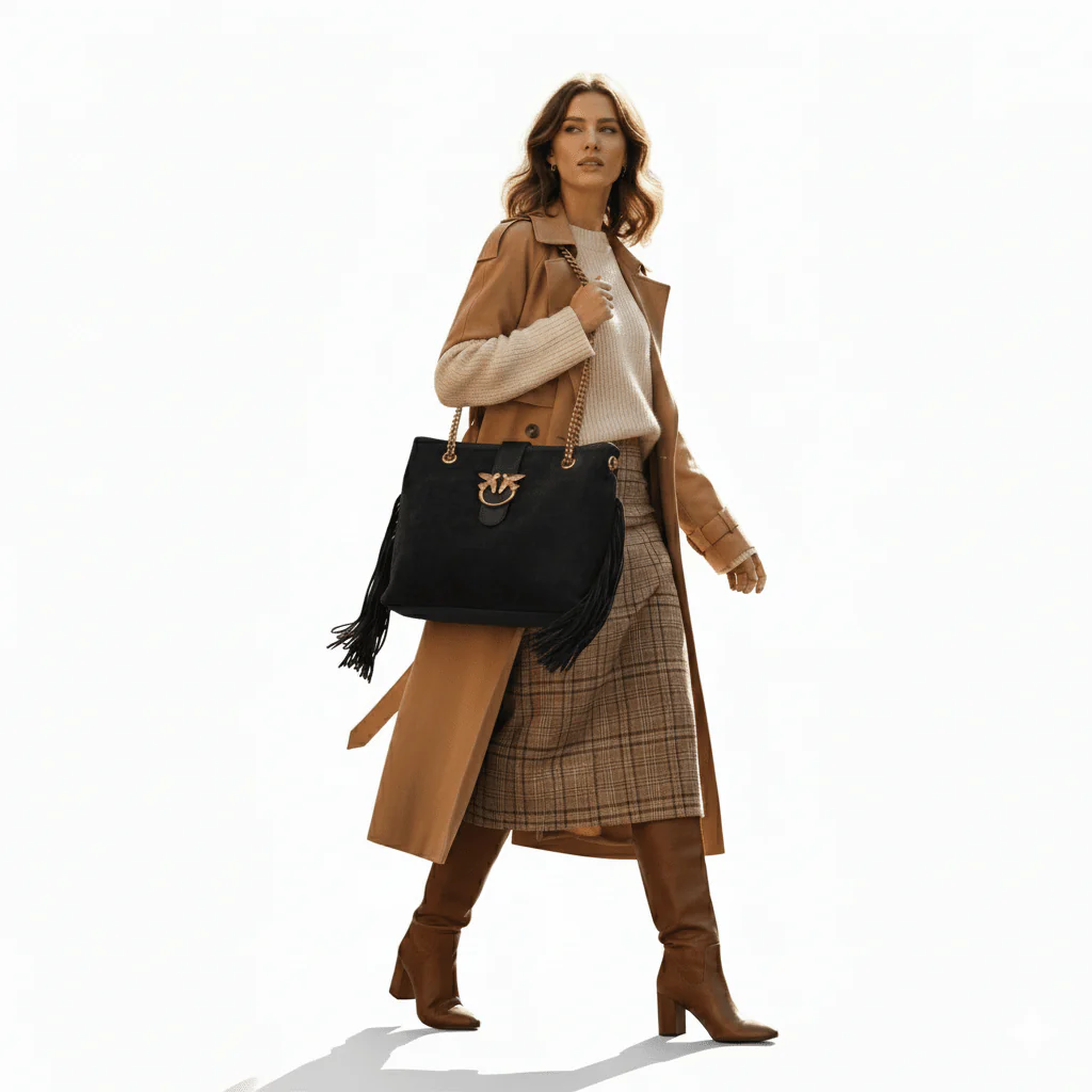 PINKO Calfskin Flower Shoulder bag PB7 - Image 2