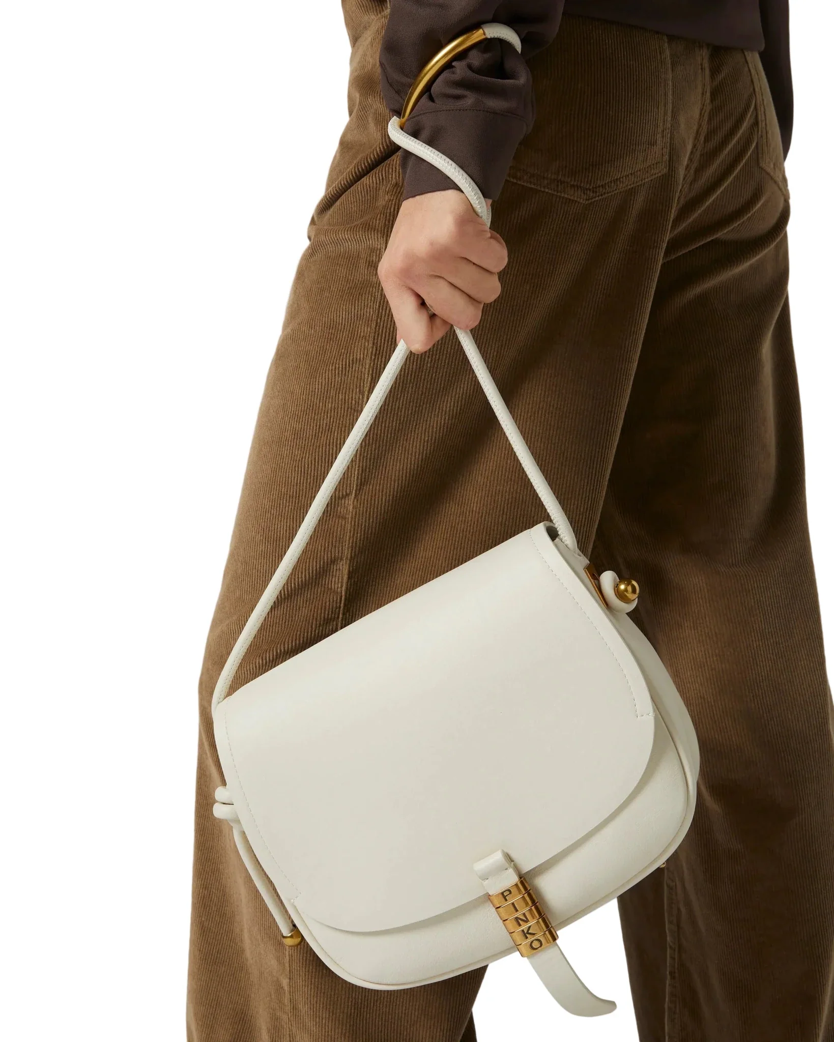 PINKO SADDLE MINI Shoulder bag with brand logo clasp PB57 - Image 2