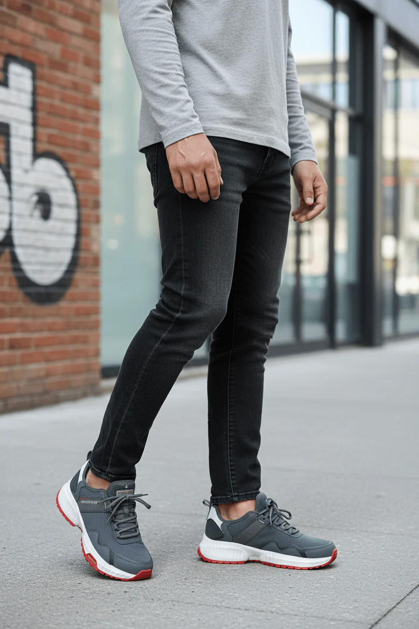 SCKECHERS MEN Street Flex – Injustice -232121-CCRD- SKM58 - Image 2