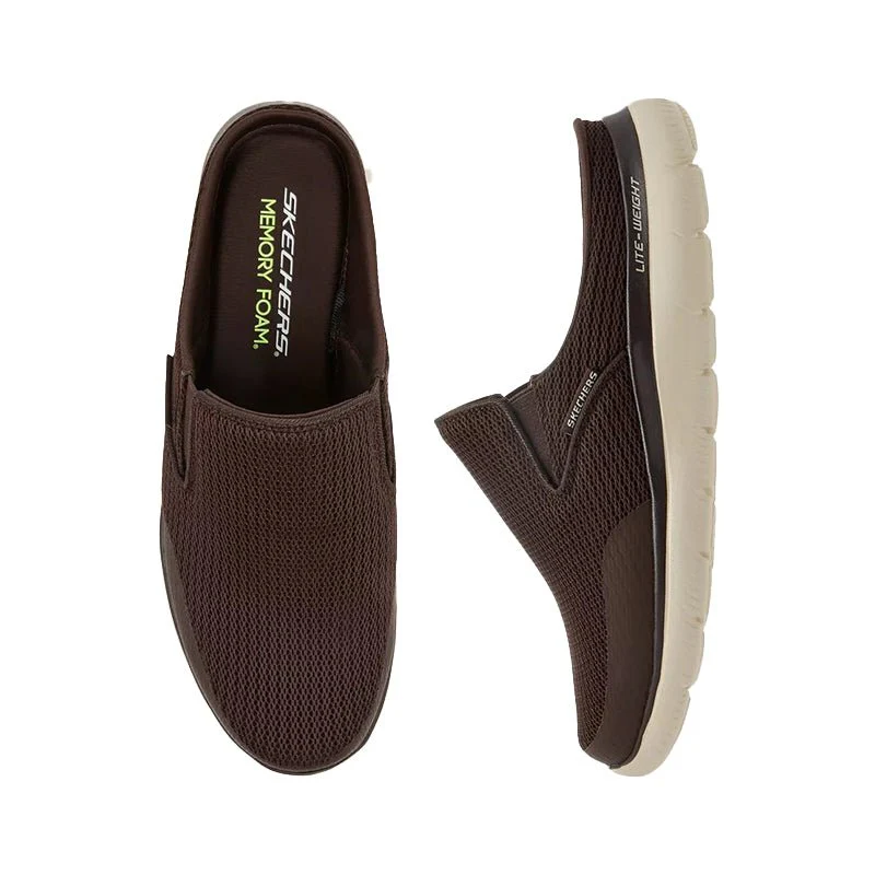 SCKECHERS MEN Summits Slip‑On Mules -232574-BRN- SKM52 - Image 3