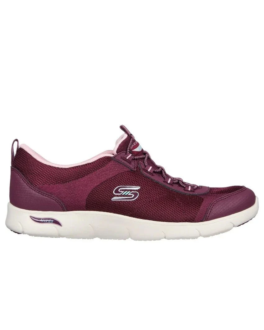 SKECHERS Arch Fit Refine - Her Ace 104391-PLUM SLIP-ON SNEAKERS SKW150