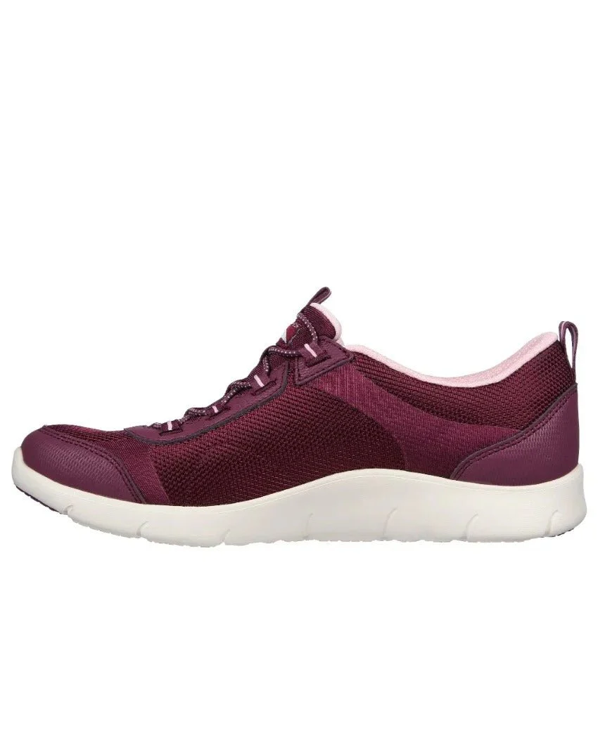 SKECHERS Arch Fit Refine - Her Ace 104391-PLUM SLIP-ON SNEAKERS SKW150 - Image 4