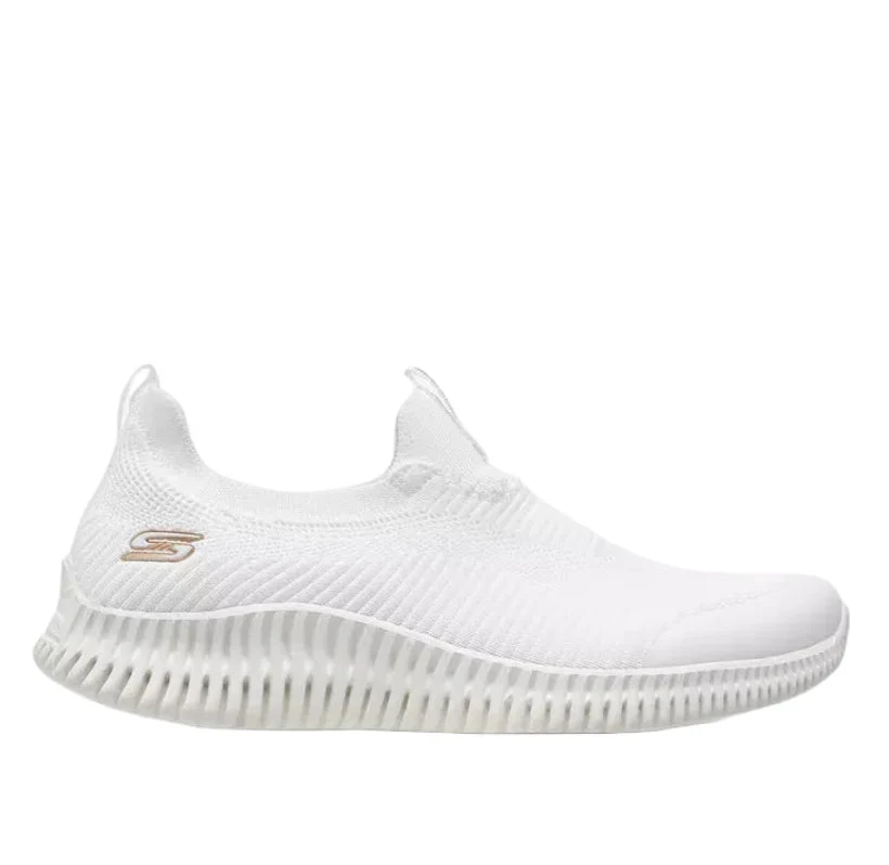 SKECHERS Bobs Geo Lite Slip-On Running Shoes 117414-WHT SKW175