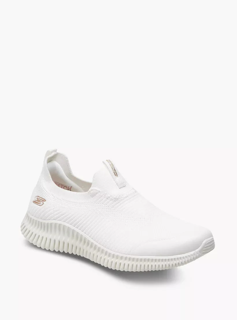 SKECHERS Bobs Geo Lite Slip-On Running Shoes 117414-WHT SKW175 - Image 3