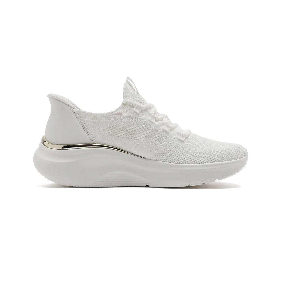 SKECHERS Bobs Geo Lite Slip-On Running Shoes 117617-WHT SKW177