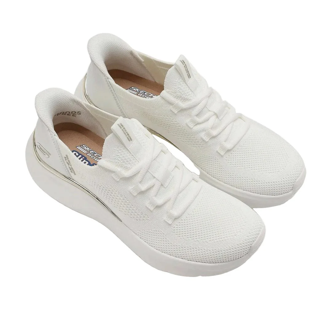 SKECHERS Bobs Geo Lite Slip-On Running Shoes 117617-WHT SKW177 - Image 3