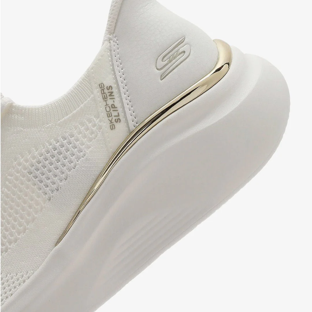 SKECHERS Bobs Geo Lite Slip-On Running Shoes 117617-WHT SKW177 - Image 4