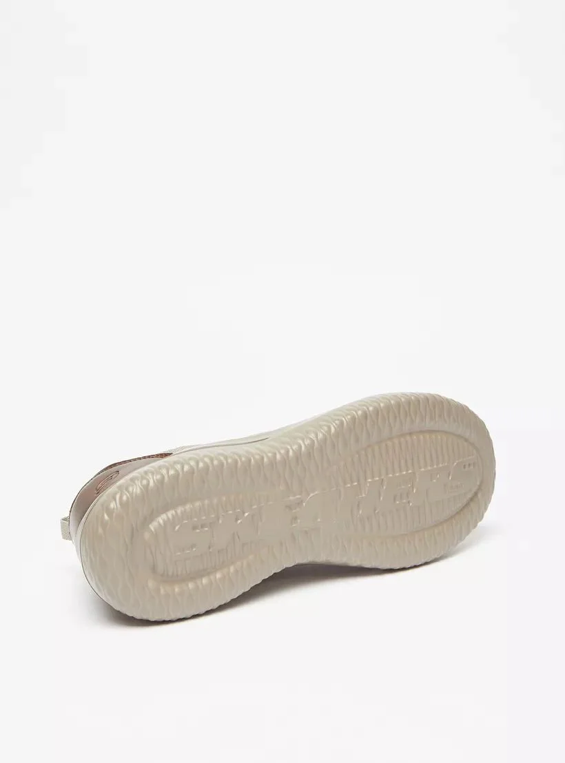 SKECHERS Delson 3.0 Men Air Cooled Memory Foam Slip On Shoes 210663-TPE SKM122 - Image 4