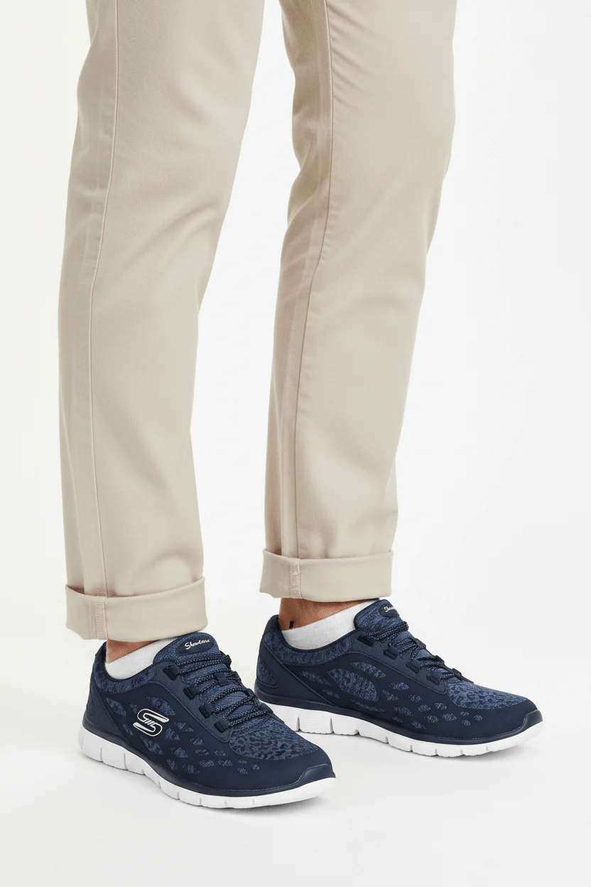 Skechers  Blue Light Track Gratis Trainers-23361-NVY- SKW88 - Image 2