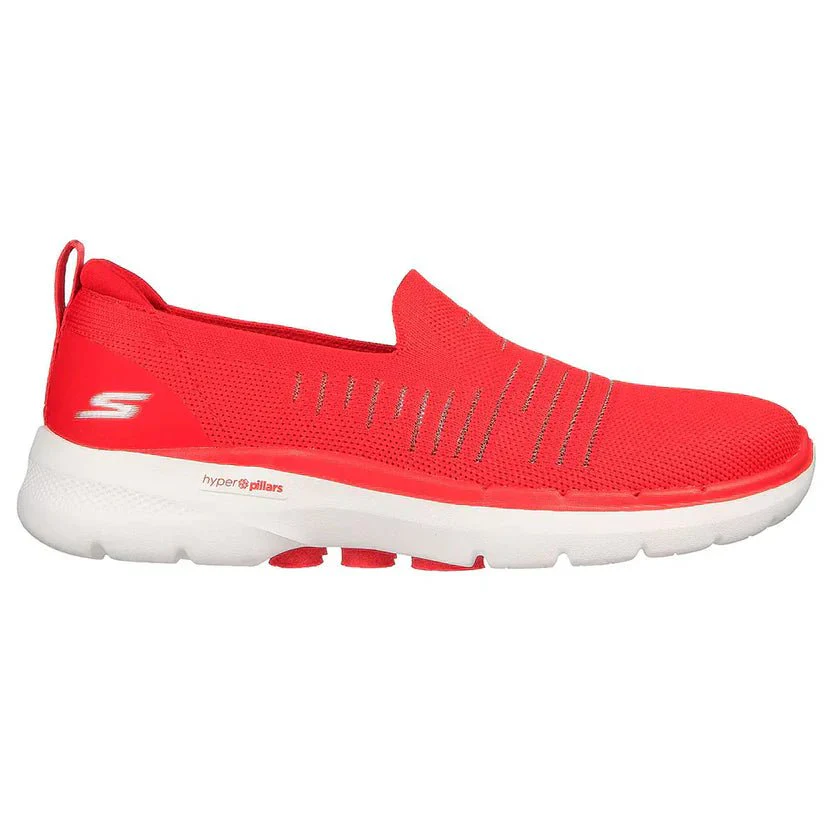 SKECHERS GO WALK 6 WOMEN SHOES 124540-RED SKW138