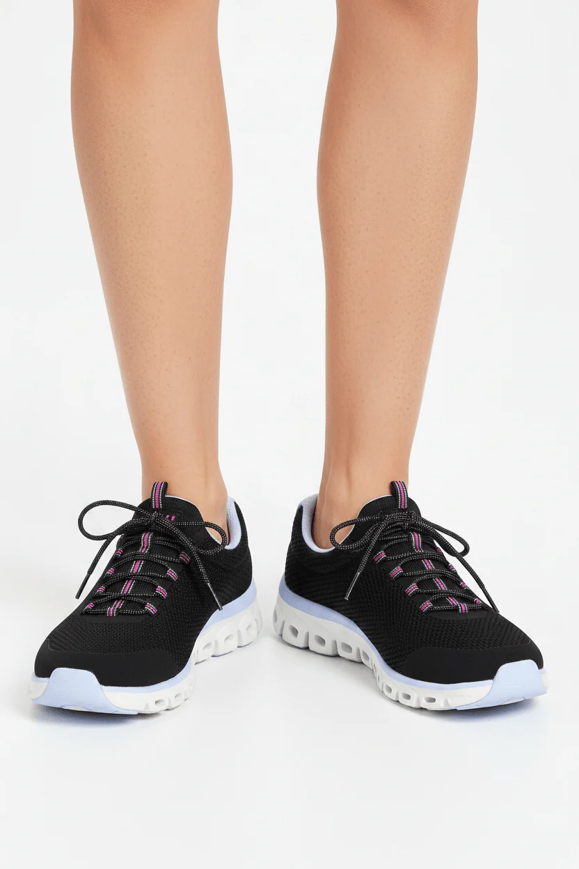 SKECHERS GO WALK FLEX Slip-On Shoes 104554-BKMT SKW168 - Image 2
