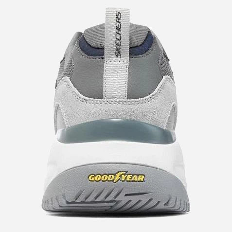 SKECHERS LanderS GRAY/NAVY BLUE Chunky Shoes 237486-GYNV SKM92 - Image 4