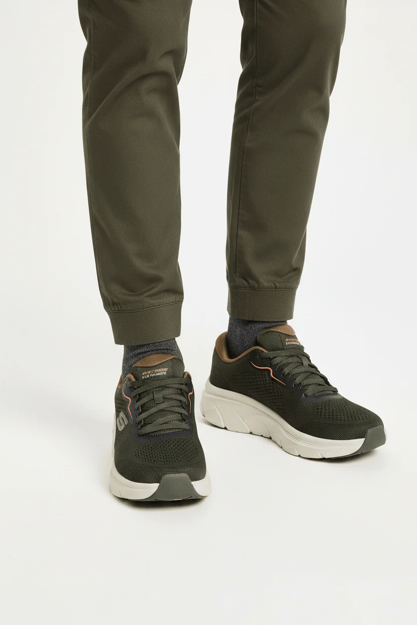 Skechers Mens D'Lux Walker 2.0-713440-OLV- SKW99 - Image 2