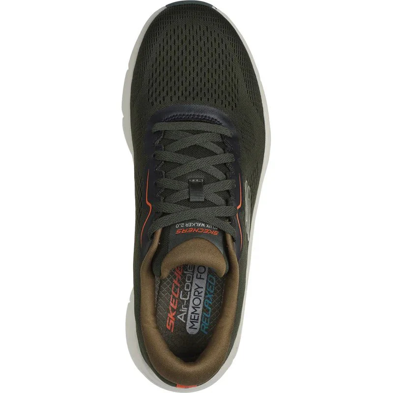 Skechers Mens D'Lux Walker 2.0-713440-OLV- SKW99 - Image 3