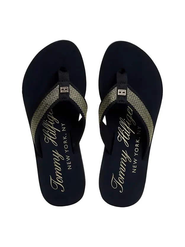 TOMMY HILFIGER Signature Flatform Beach Sandals SLW60 - Image 3