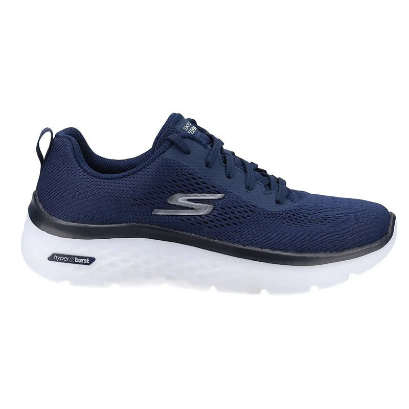 Skechers Women's Wide Fit Go Walk Hyper Burst Sneakers-124578-NVW- SKW103