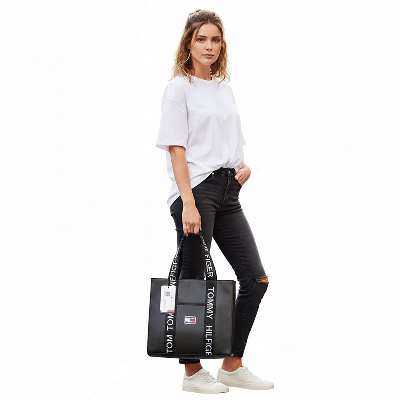 TOMMY HILFIGER Corporate TH Monogram Tote Handbag-TB104 - Image 2